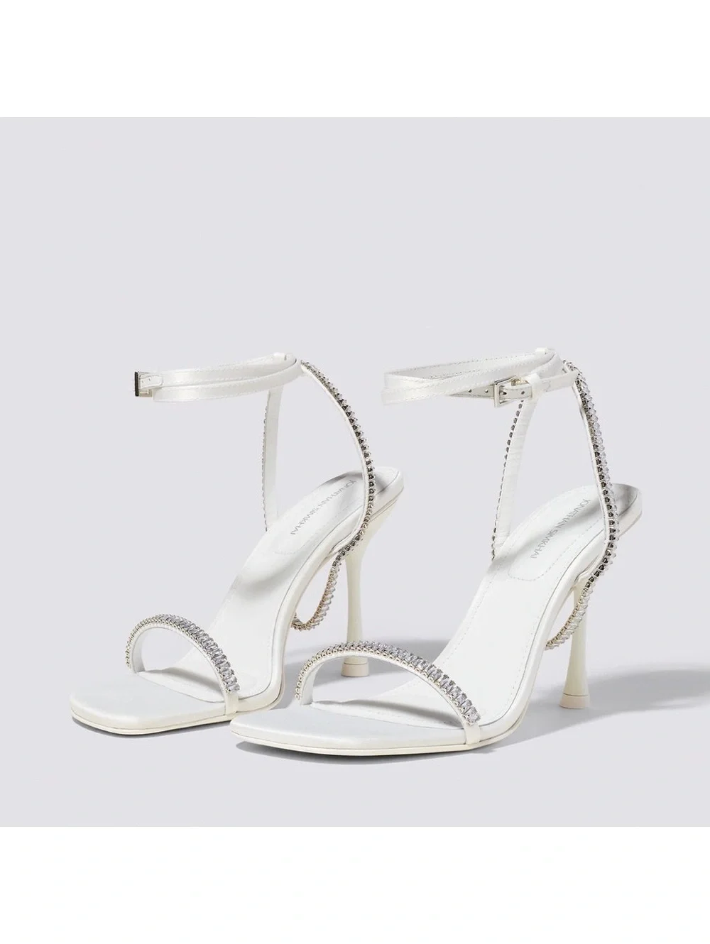 Jonathan Simkhai Luxon Crystal Harness Sandals White, Size EU41, NEW+DustBag